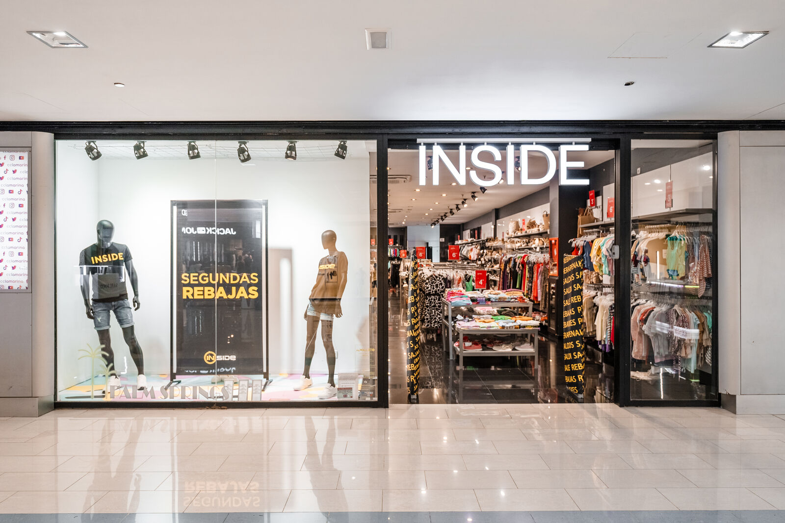 Inside store front